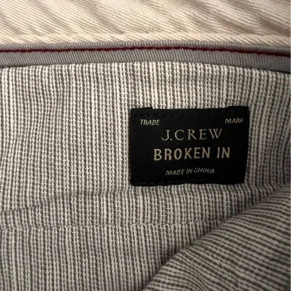 J.Crew Men’s Urban Slim Chino Pant Size 28/32 Vintage Grey NWT - Picture 2 of 8